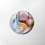 Wallity Cuadro decorativo de vidrio templado Multicolor 60 cm
